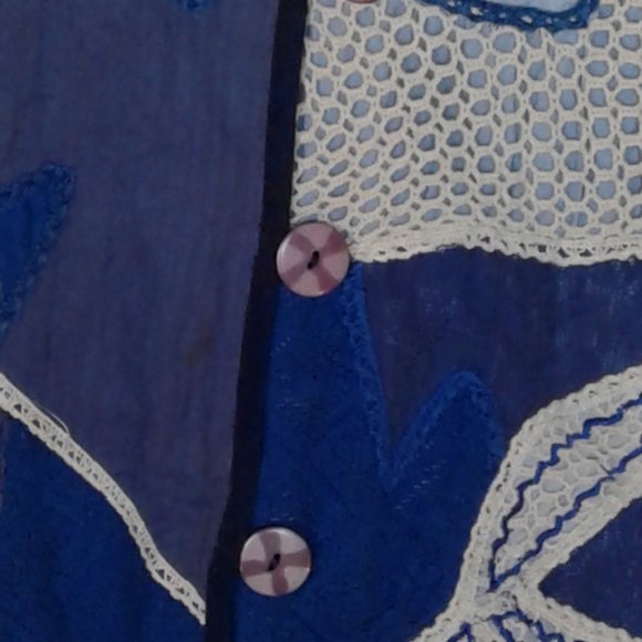 Womens med.jacket INDIGO MOON brand button front - Picture 7 of 8